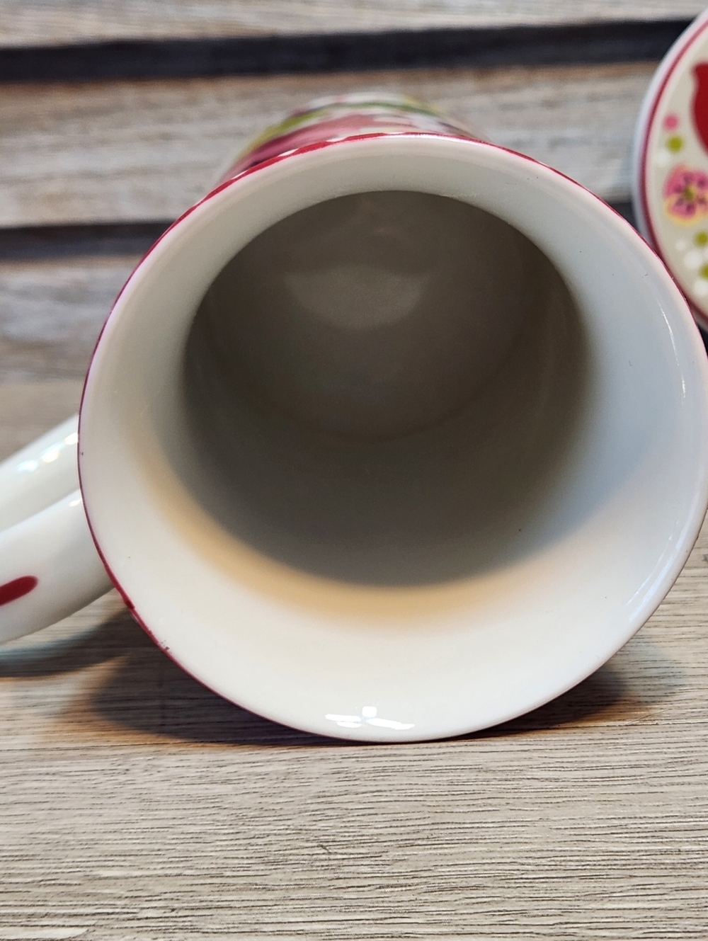 Vera Bradley Ceramic Mug Make Me Blush Floral Pattern With Lid - Picture 5 of 8